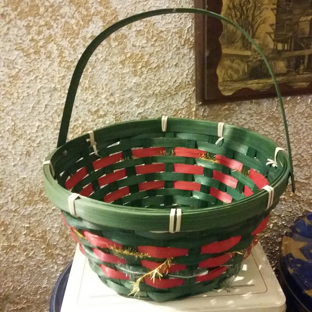 Christmas basket weaved